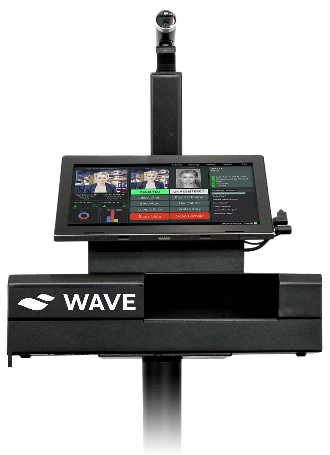 Patronscan Guard+ ID verification kiosk